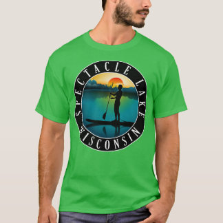 Camiseta Spectacle Lake Wisconsin Paddleboarding