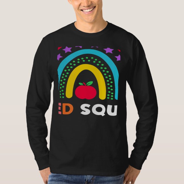 Camiseta Sped Crew Rainbow Special Education Teacher Back T (Anverso)