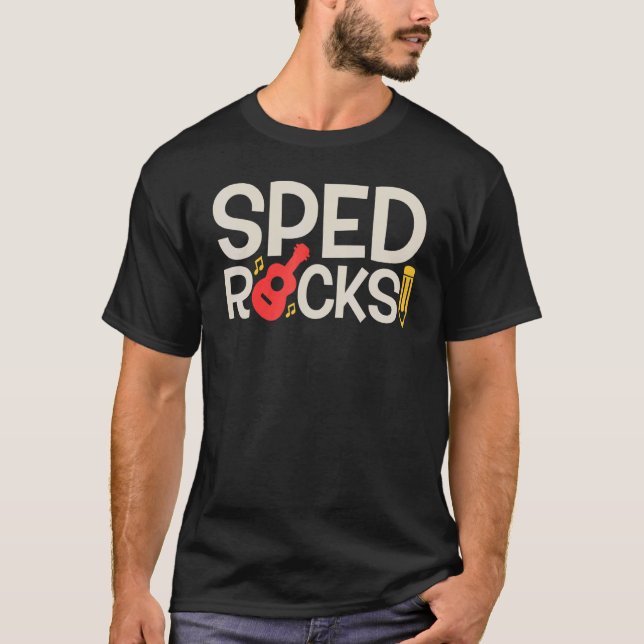 Camiseta SPED Rocks Profesor de Educación Especial Wo (Anverso)