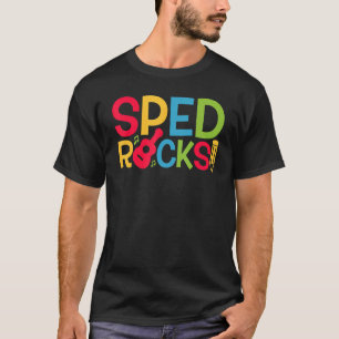 Camiseta SPED Rocks Profesor de Educación Especial Wo