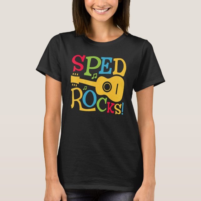 Camiseta SPED Rocks Special Education Teacher Speducator Wo (Anverso)