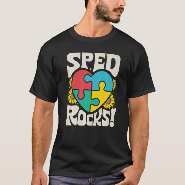 Camiseta SPED Rocks Special Education Teacher Speducator Wo (Anverso)