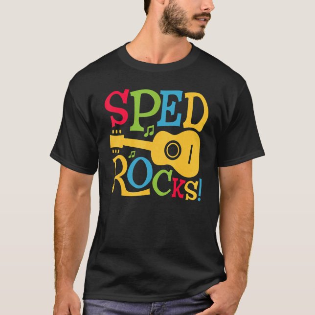 Camiseta SPED Rocks Special Education Teacher Speducator Wo (Anverso)