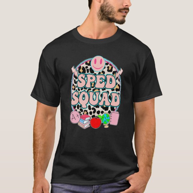 Camiseta Sped Squad Cute Women Special Education Teacher As (Anverso)