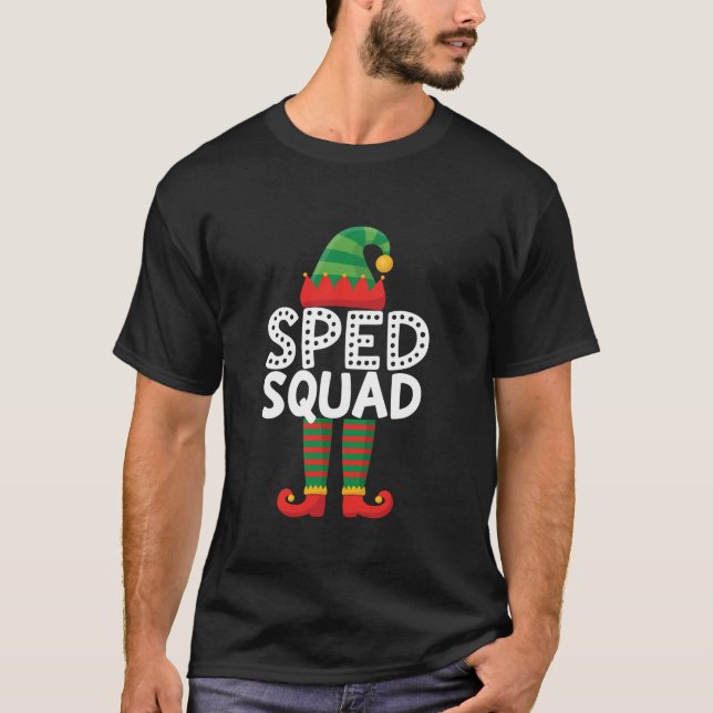 Camiseta Sped Squad Special education for santa family chri (Anverso)