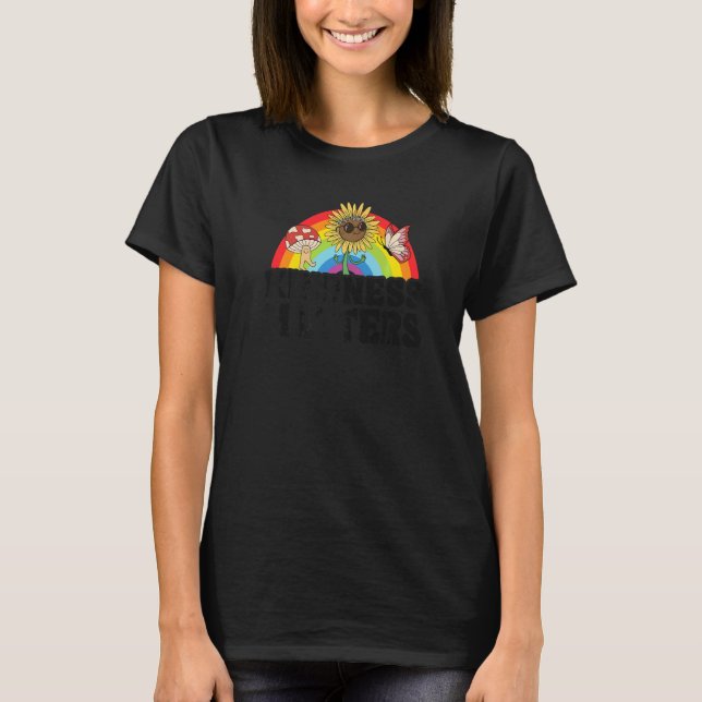 Camiseta Sped Teacher Anti Bullying Hippie Rainbow Kindness (Anverso)