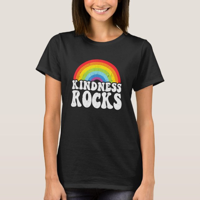 Camiseta Sped Teacher Anti Bullying Hippie Rainbow Kindness (Anverso)
