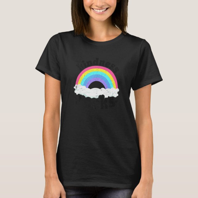 Camiseta Sped Teacher Anti Bullying Hippie Rainbow Kindness (Anverso)