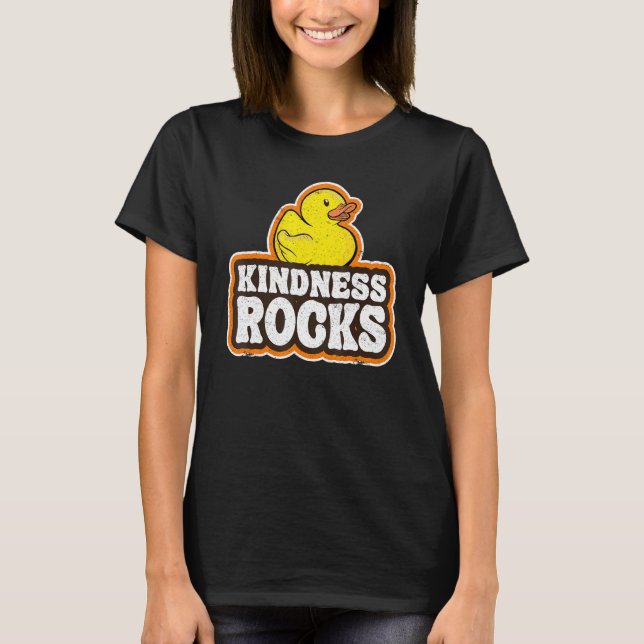 Camiseta Sped Teacher Anti Bullying Hippie Rubber Duck Kind (Anverso)