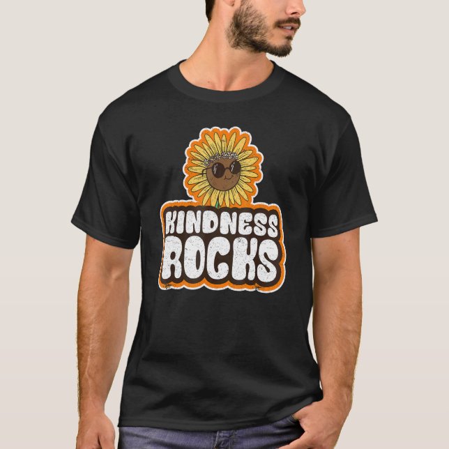 Camiseta Sped Teacher Anti Bullying Hippie Sunflower Kindne (Anverso)