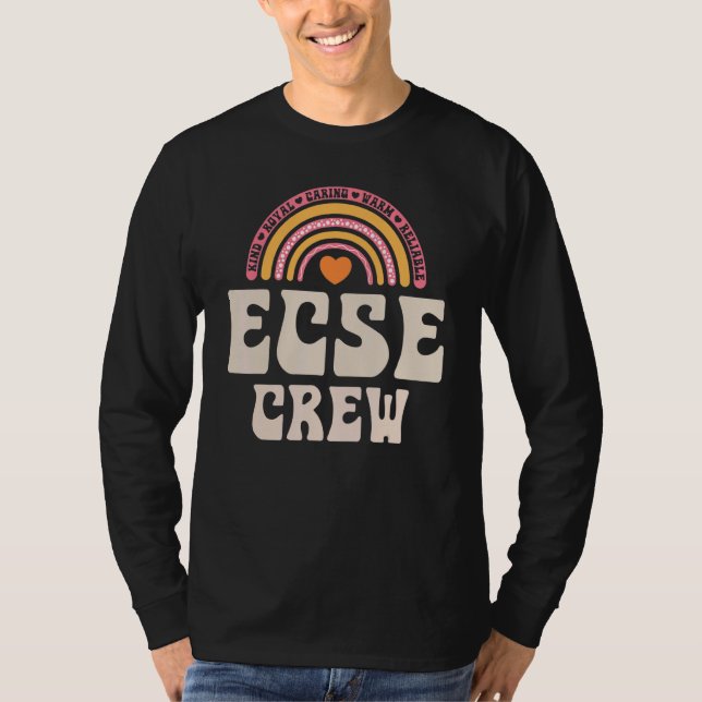 Camiseta SPED Teacher ECSE Crew Early Childhood Special Edu (Anverso)