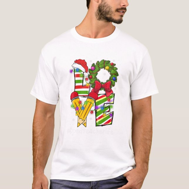 Camiseta Sped Teacher Life Santa Hat (Anverso)