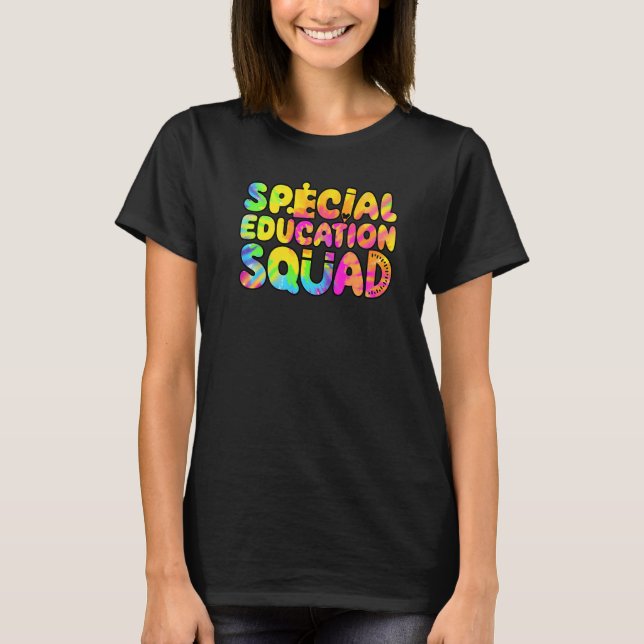 Camiseta SPED Teacher Special Education Squad Women Tie Dye (Anverso)