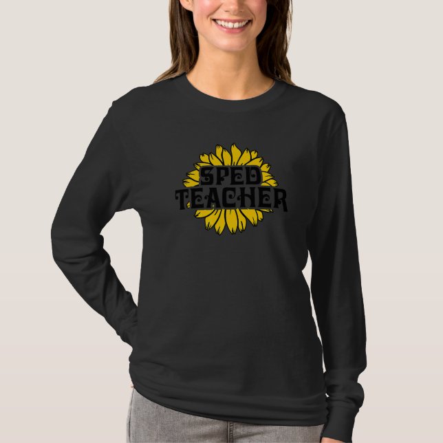 Camiseta SPED Teacher Special Education Sunflower Floral In (Anverso)