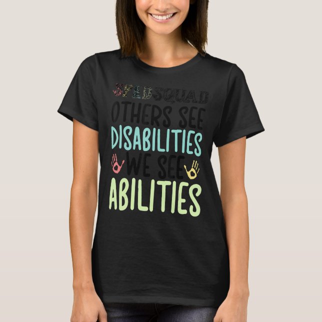 Camiseta SPED Teacher Squad Equipo de profesores de educaci (Anverso)