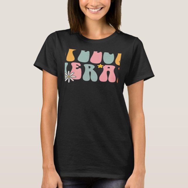 Camiseta Speech Therapy Groovy Retro Vintage Cute (Anverso)