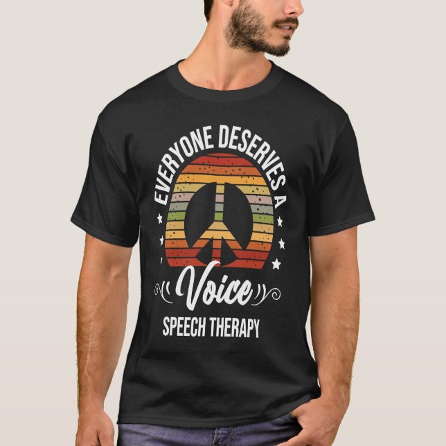 Camiseta Speech Therapy Speech Language Pathologist SLP (Anverso)