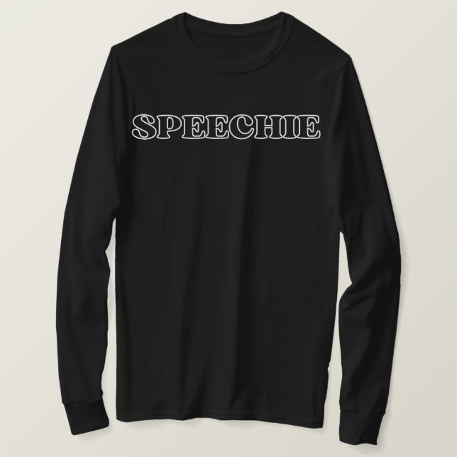 Camiseta SPEECHIE, regalo de patólogo del lenguaje (Anverso del diseño)