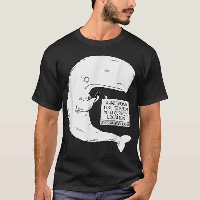 Camiseta Speed Bump Funny Moby Dick Personalizado (Anverso)