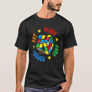 Camiseta Speed Cuber Rompecabezas Cubing Cubo Magia Niños N