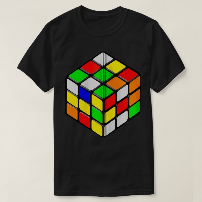 Camiseta Speed Cubing Puzzle Cube for Men Women Zip  (Diseño del anverso)