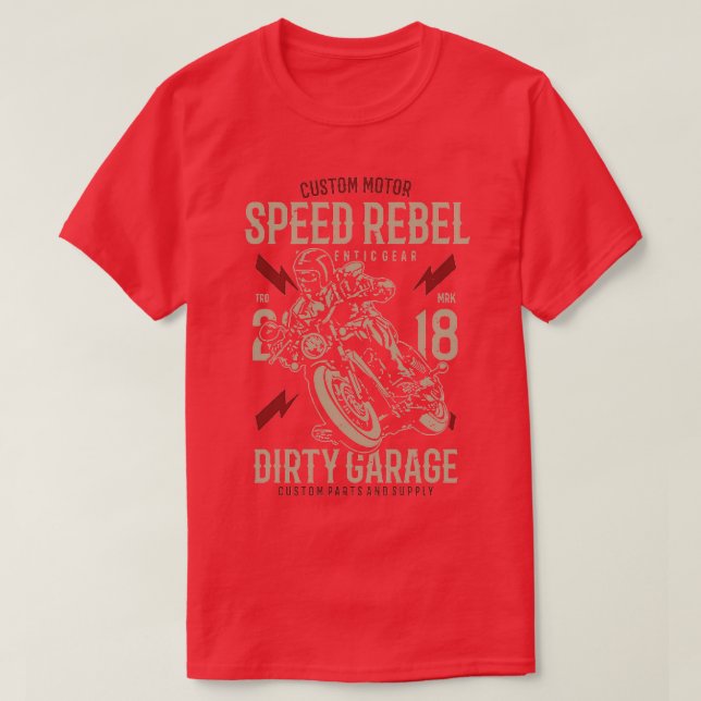 Camiseta Speed Rebel Dirty Garage (Diseño del anverso)