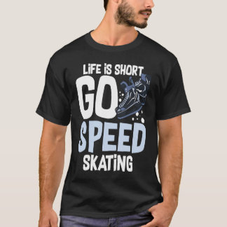 Camiseta Speed Skating Skates Short Track Skater Workout Tr