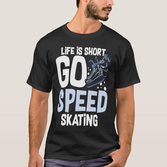 Camiseta Speed Skating Skates Short Track Skater Workout Tr (Anverso)