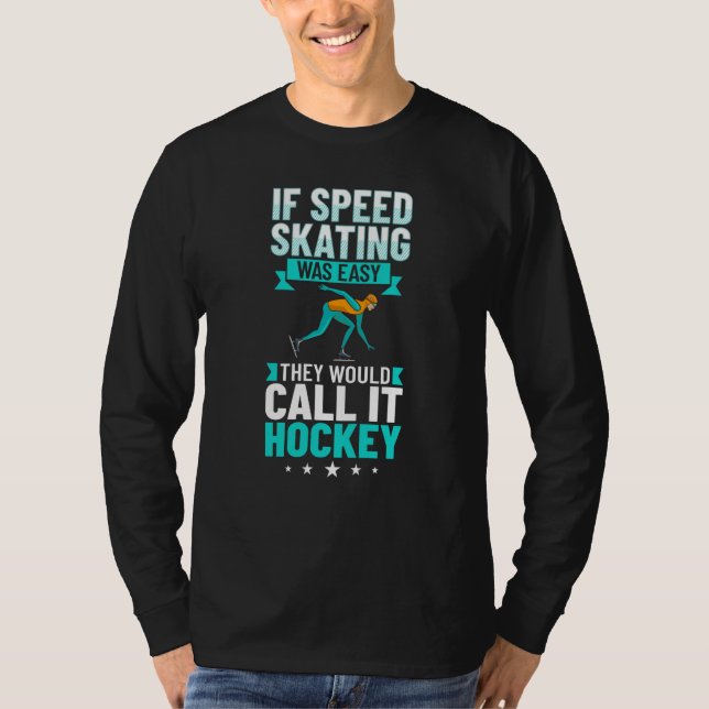 Camiseta Speed Skating Skates Short Track Skater Workout Tr (Anverso)