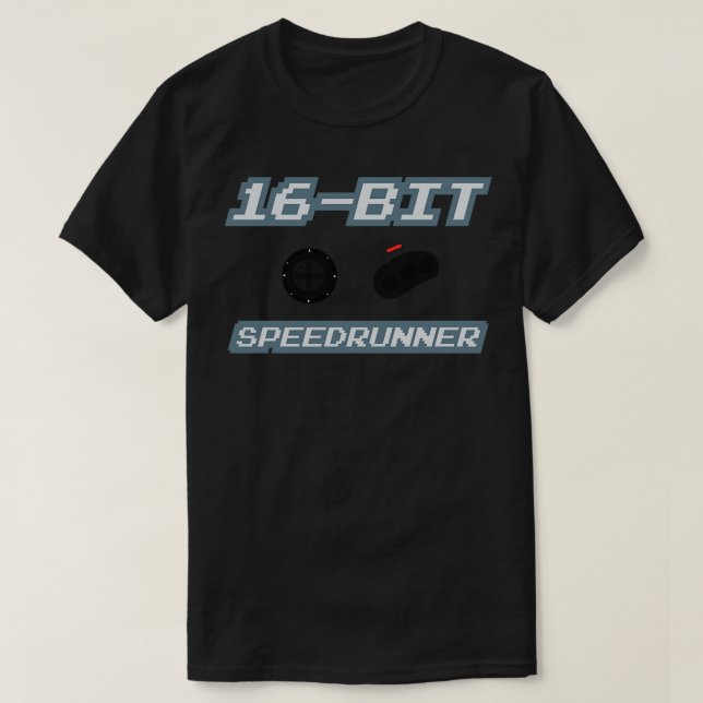 Camiseta Speedrunner de 16 bits 5 (Diseño del anverso)
