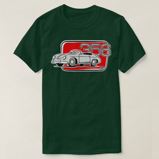 Camiseta Speedster 356 Cabrio Classic Car (Diseño del anverso)