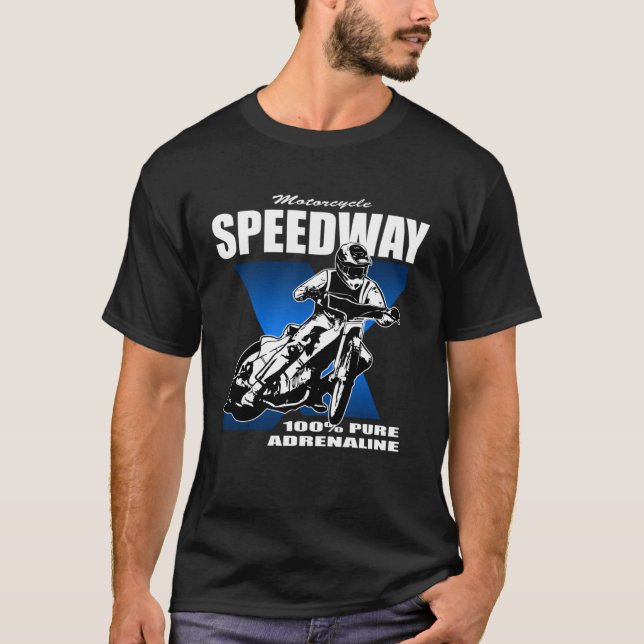 Camiseta Speedway railway sport motorcycle racing driver (Anverso)