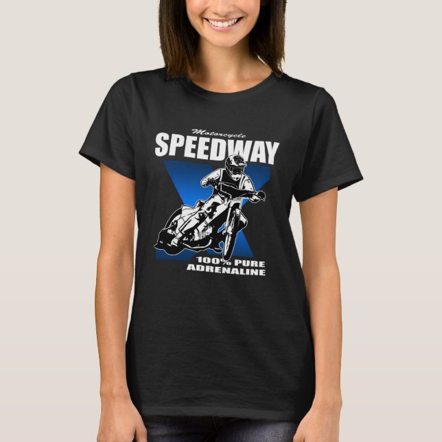 Camiseta Speedway railway sport motorcycle racing driver (Anverso)