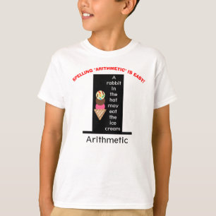Camiseta Spell Arithmetic Magician Gorra Hielo Crema