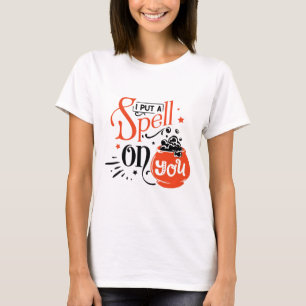 Camiseta Spell Te Puse En Halloween Sensación De Espuma