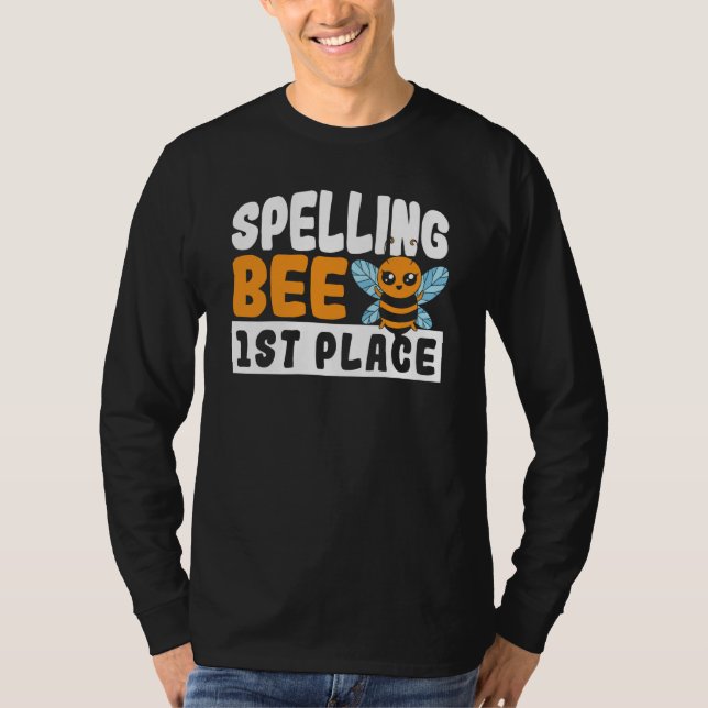 Camiseta Spelling Bee 1st Place School Spelling Bee (Anverso)
