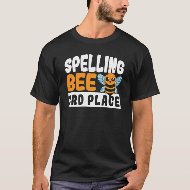 Camiseta Spelling Bee 3rd Place School Spelling Bee (Anverso)