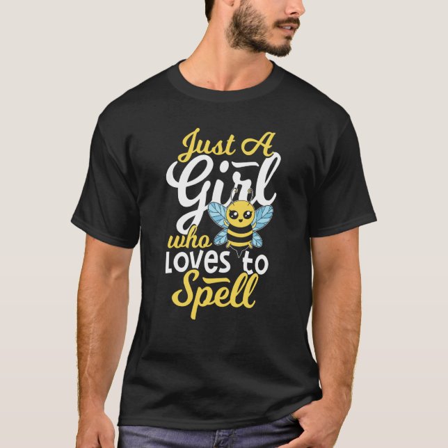 Camiseta Spelling Bee Comeptition Winner Girl Spelling Bee (Anverso)