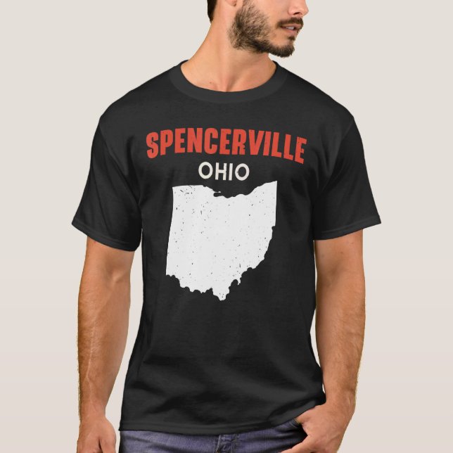 Camiseta Spencerville Ohio EE.UU. EE.UU. EE.UU. EE.UU. Viaj (Anverso)