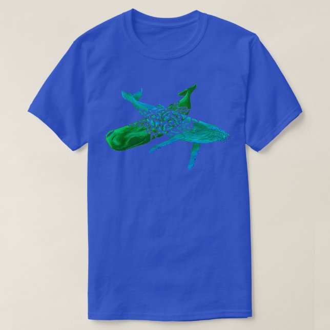 Camiseta Sperm ballena jorobada mezcla turquoisegreen para (Diseño del anverso)