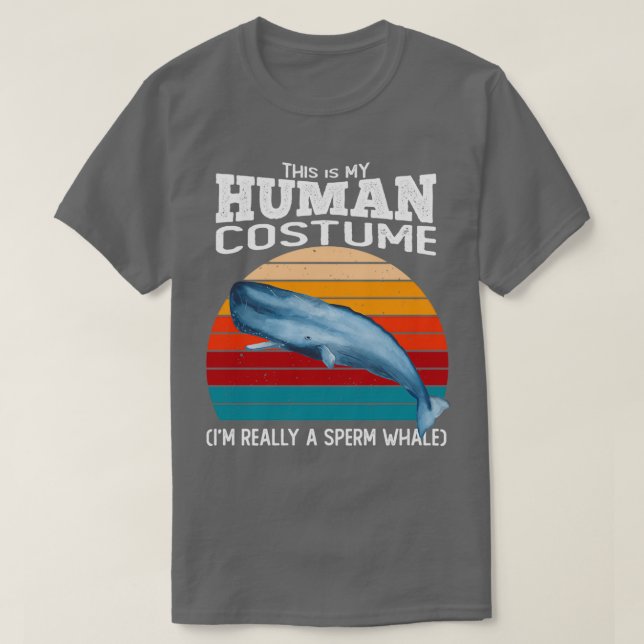 Camiseta Sperm Whale Halloween Costume (Diseño del anverso)