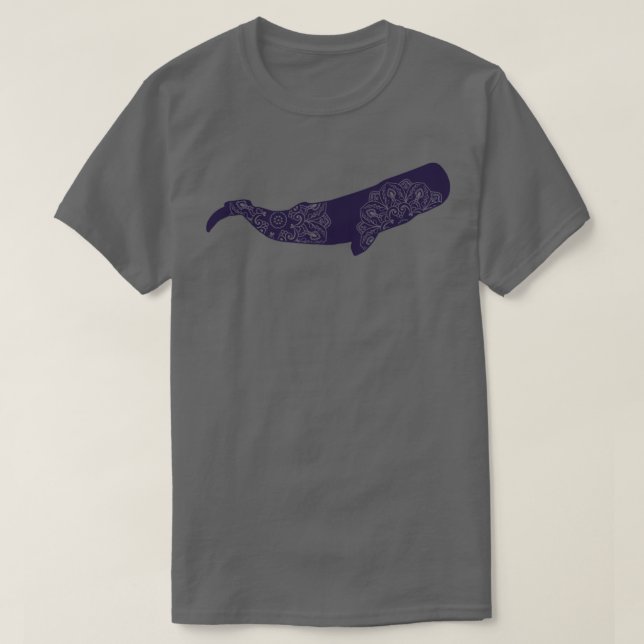 Camiseta Sperm Whale Mandala (Diseño del anverso)