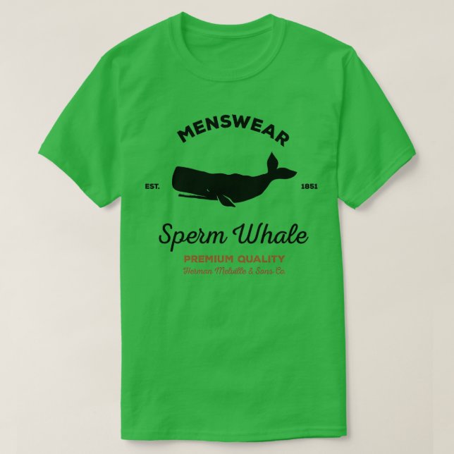 Camiseta Sperm Whale menswear (Diseño del anverso)