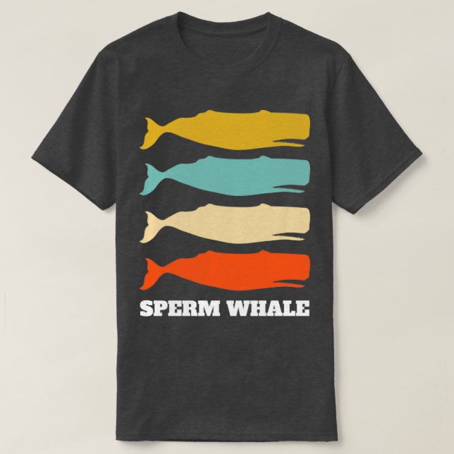 Camiseta Sperm Whale Spermwhale Retro Vintage Design (Diseño del anverso)