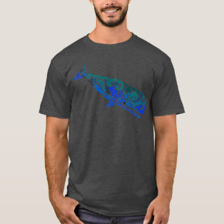 Camiseta Sperm Whale Tribal Design Colorido