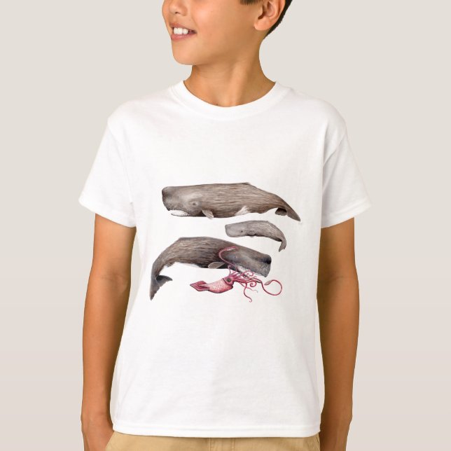 Camiseta Sperm whale trio (Anverso)