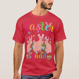 Camiseta Sphyn Cat Bunny Ear Easter Squad Sphyn Cat Happy E