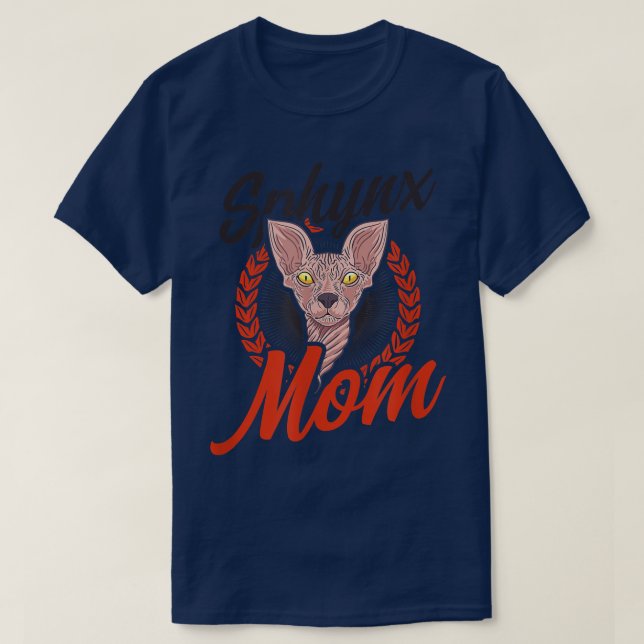 Camiseta Sphyn Mom Design Sphyn Cat (Diseño del anverso)