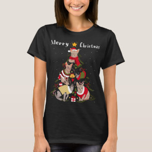 Camiseta Sphynx Cat Árbol navideño navidad navidad Gato Lov