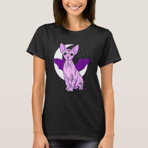 Camiseta Sphynx Cat Bat Cute Pastel Gótico Creepy Tic Gótic